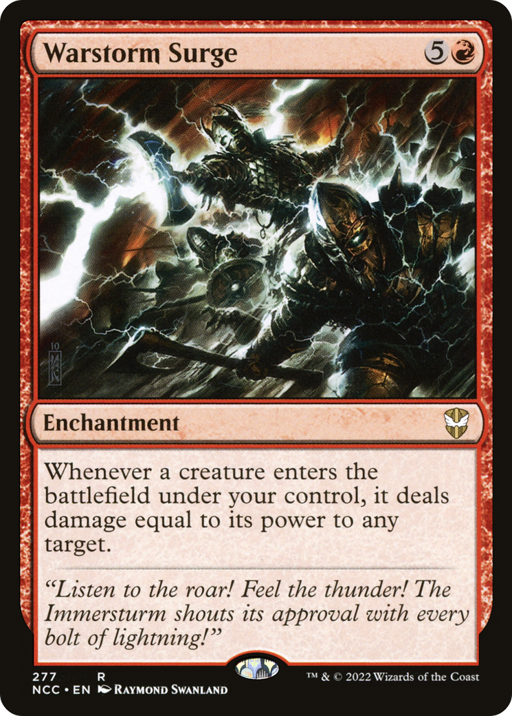 Warstorm Surge (NCC-277) - New Capenna Commander - Premium MTG Single from Wizards of the Coast - Just $2.99! Shop now at Game Crave Tournament Store