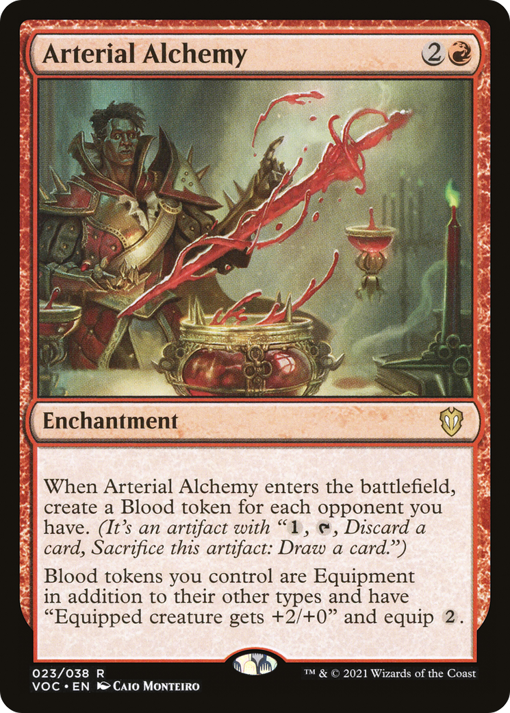 Arterial Alchemy (VOC-023) - Crimson Vow Commander - Premium MTG Single from Wizards of the Coast - Just $0.08! Shop now at Game Crave Tournament Store