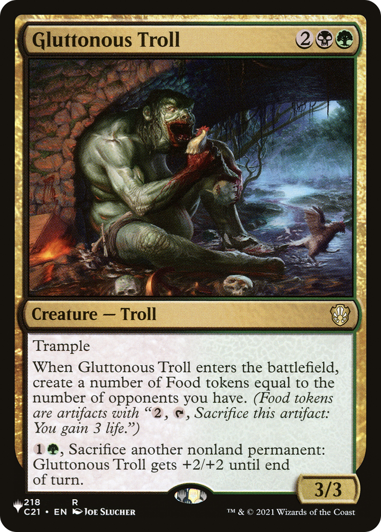 Gluttonous Troll (PLIST-1148) - The List - Premium MTG Single from Wizards of the Coast - Just $0.08! Shop now at Game Crave Tournament Store