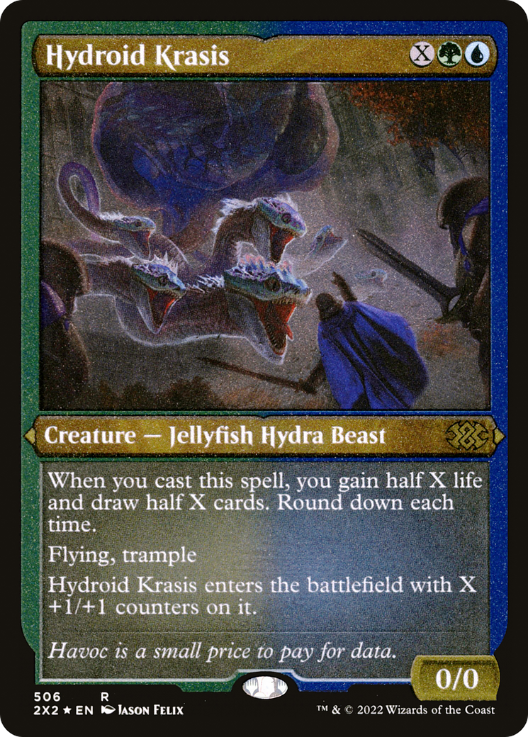 Hydroid Krasis (2X2-506) - Double Masters 2022 Etched Foil - Premium MTG Single from Wizards of the Coast - Just $1.17! Shop now at Game Crave Tournament Store