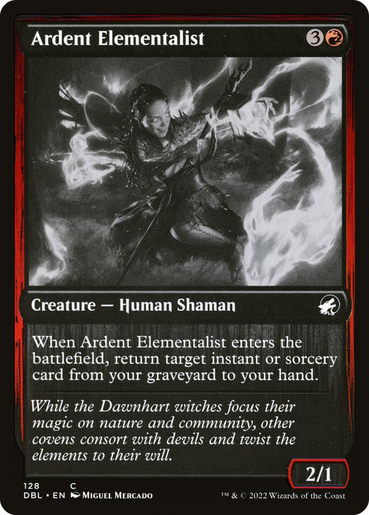 Ardent Elementalist (DBL-128) - Innistrad: Double Feature Foil - Premium MTG Single from Wizards of the Coast - Just $3.98! Shop now at Game Crave Tournament Store