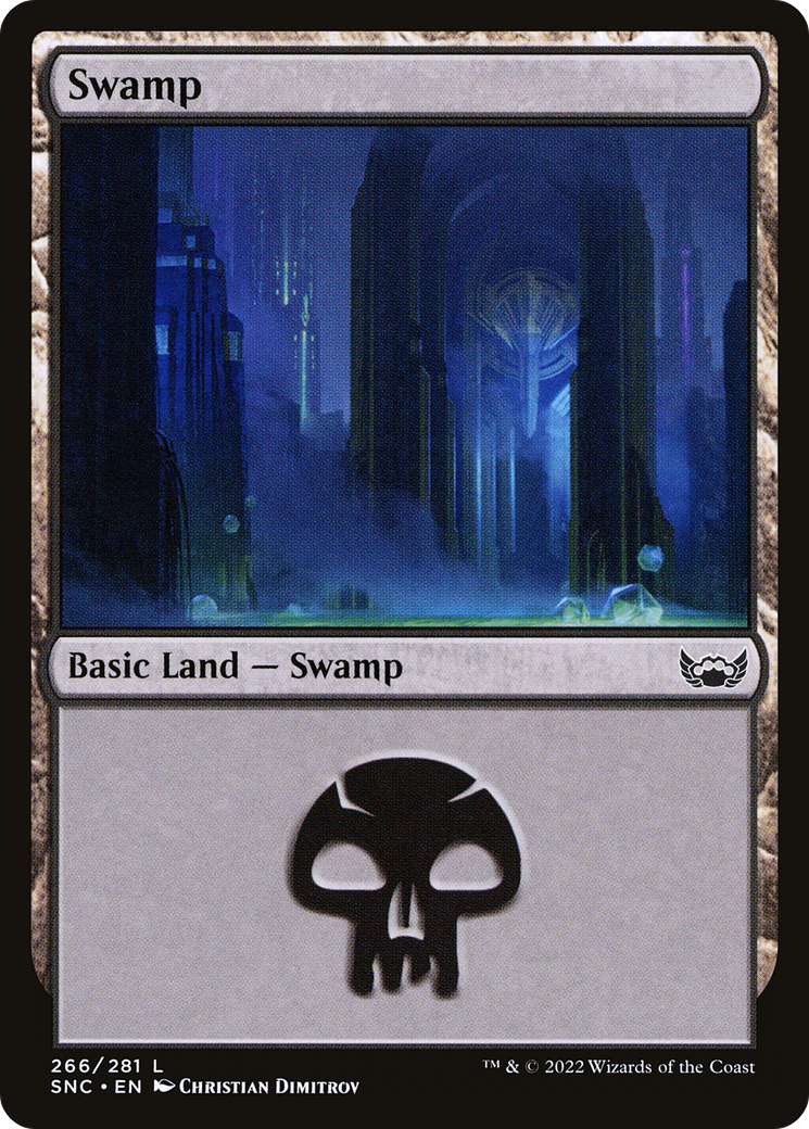 Swamp (SNC-266) - Streets of New Capenna - Premium MTG Single from Wizards of the Coast - Just $0.08! Shop now at Game Crave Tournament Store