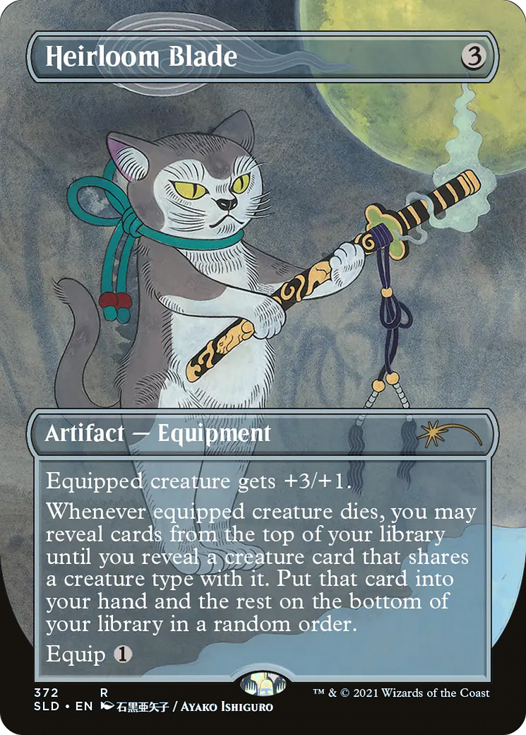 Heirloom Blade (SLD-372) - Secret Lair Drop (Borderless) - Premium MTG Single from Wizards of the Coast - Just $6.42! Shop now at Game Crave Tournament Store