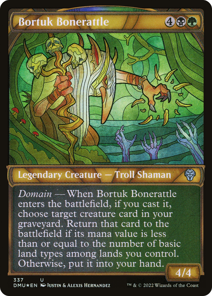 Bortuk Bonerattle (DMU-337) - Dominaria United: (Showcase) Foil - Premium MTG Single from Wizards of the Coast - Just $0.08! Shop now at Game Crave Tournament Store