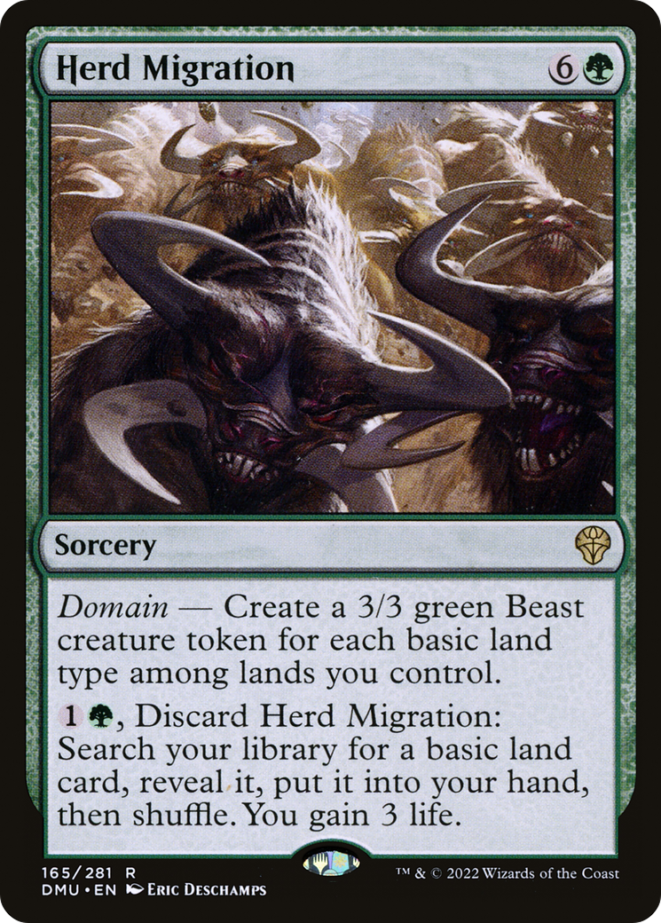 Herd Migration (DMU-165) - Dominaria United - Premium MTG Single from Wizards of the Coast - Just $0.25! Shop now at Game Crave Tournament Store