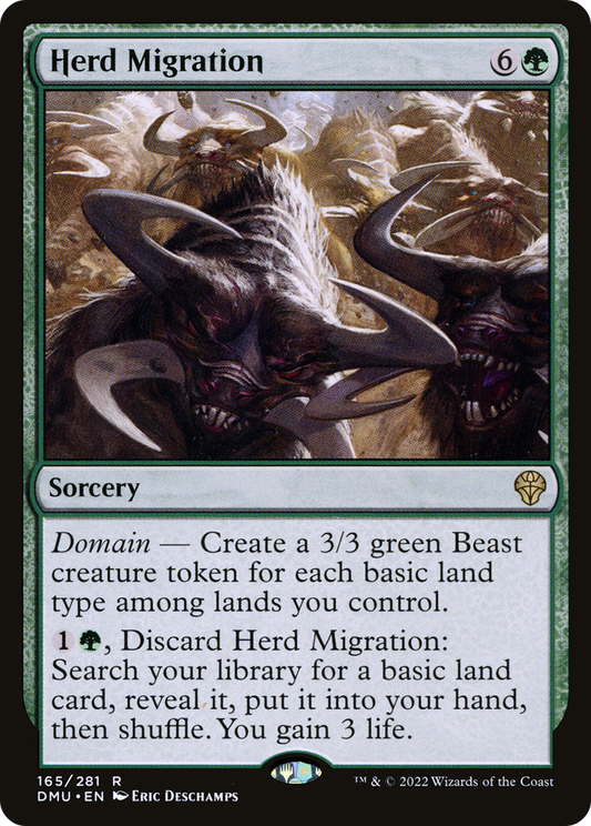 Herd Migration (DMU-165) - Dominaria United - Premium MTG Single from Wizards of the Coast - Just $0.25! Shop now at Game Crave Tournament Store
