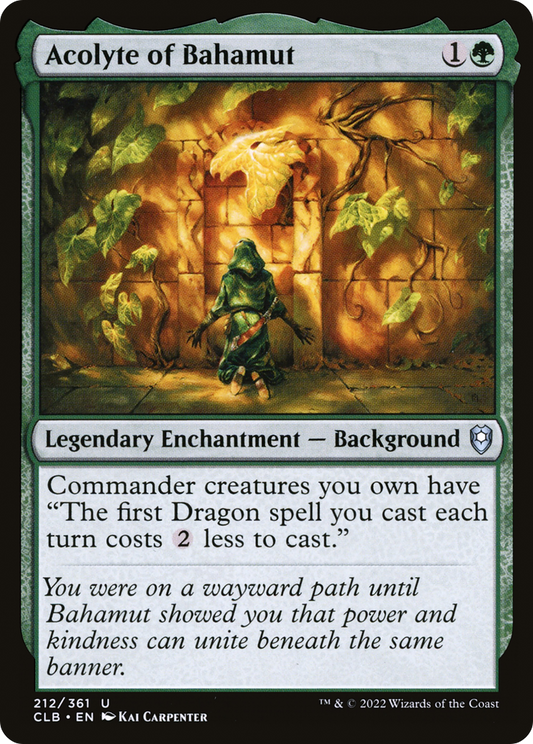 Acolyte of Bahamut (CLB-212) - Commander Legends: Battle for Baldur's Gate - Premium MTG Single from Wizards of the Coast - Just $0.25! Shop now at Game Crave Tournament Store