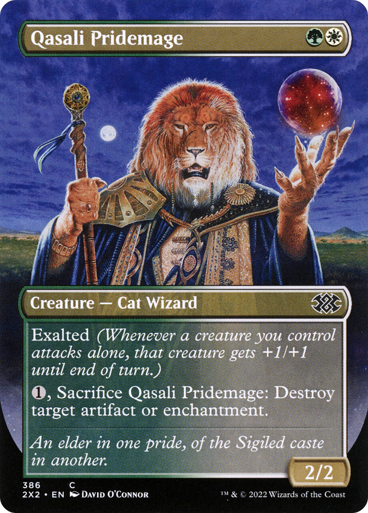 Qasali Pridemage (2X2-386) - Double Masters 2022 (Borderless) Foil - Premium MTG Single from Wizards of the Coast - Just $0.25! Shop now at Game Crave Tournament Store