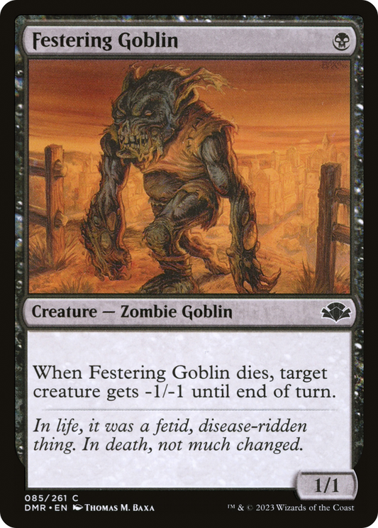 Festering Goblin (DMR-085) - Dominaria Remastered - Premium MTG Single from Wizards of the Coast - Just $0.25! Shop now at Game Crave Tournament Store