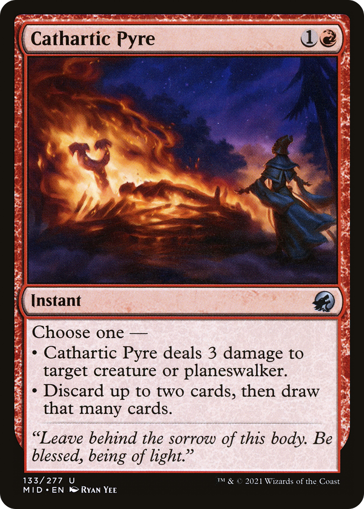 Cathartic Pyre (MID-133) - Innistrad: Midnight Hunt - Premium MTG Single from Wizards of the Coast - Just $0.08! Shop now at Game Crave Tournament Store