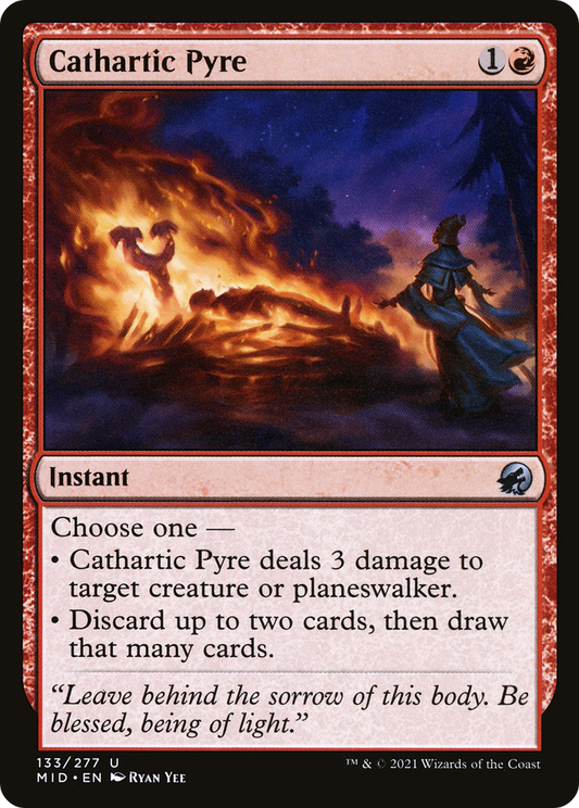 Cathartic Pyre (MID-133) - Innistrad: Midnight Hunt - Premium MTG Single from Wizards of the Coast - Just $0.08! Shop now at Game Crave Tournament Store