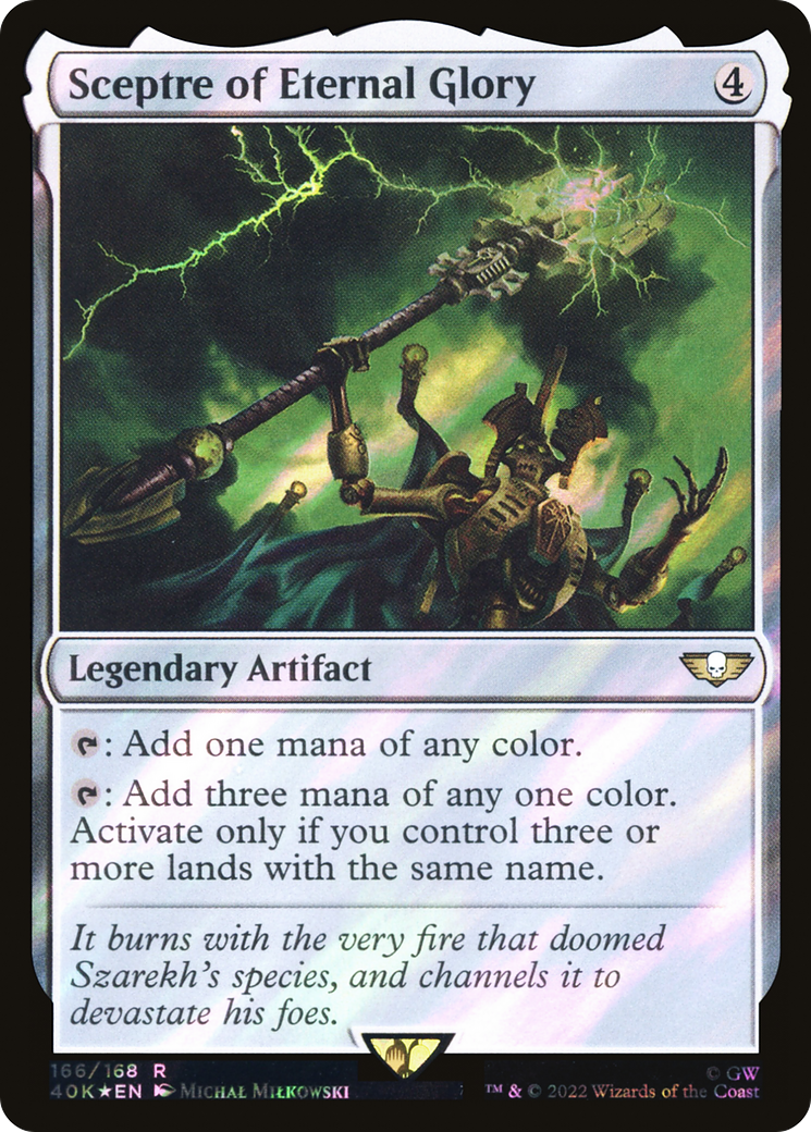 Sceptre of Eternal Glory (40K-166★) - Warhammer 40,000 Commander Foil - Premium MTG Single from Wizards of the Coast - Just $6.36! Shop now at Game Crave Tournament Store