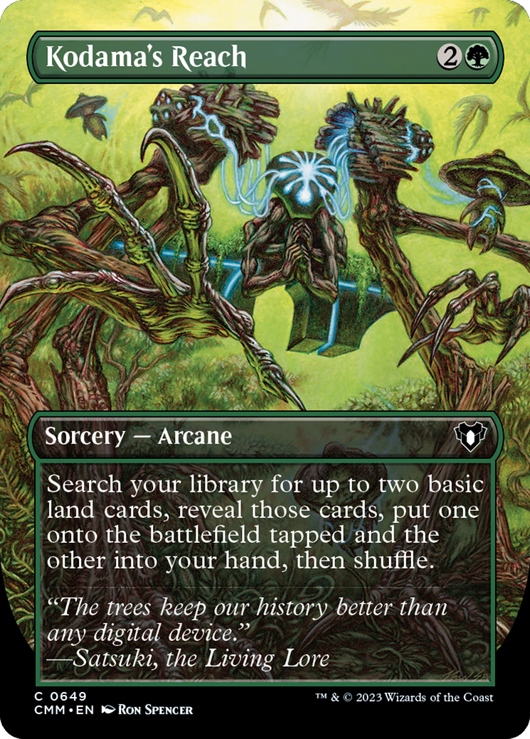 Kodama's Reach (CMM-649) - Commander Masters (Borderless) Foil - Premium MTG Single from Wizards of the Coast - Just $0.47! Shop now at Game Crave Tournament Store