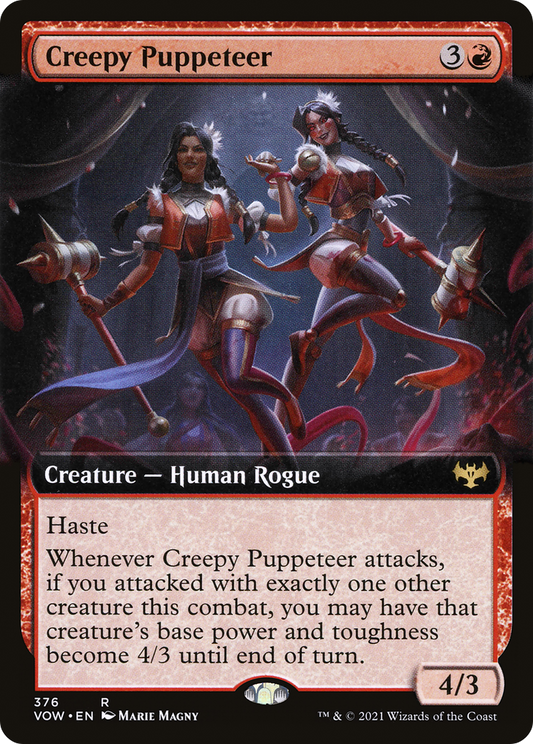 Creepy Puppeteer (VOW-376) - Innistrad: Crimson Vow: (Extended Art) - Premium MTG Single from Wizards of the Coast - Just $0.25! Shop now at Game Crave Tournament Store
