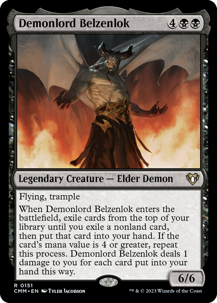 Demonlord Belzenlok (CMM-151) - Commander Masters Foil - Premium MTG Single from Wizards of the Coast - Just $0.14! Shop now at Game Crave Tournament Store