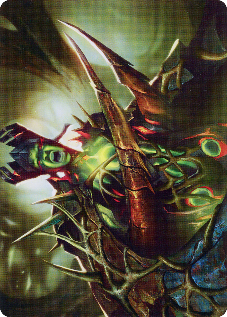 Maze's Mantle // Maze's Mantle (AONE-040) - Phyrexia: All Will Be One Art Series (Borderless) - Premium MTG Single from Wizards of the Coast - Just $0! Shop now at Game Crave Tournament Store
