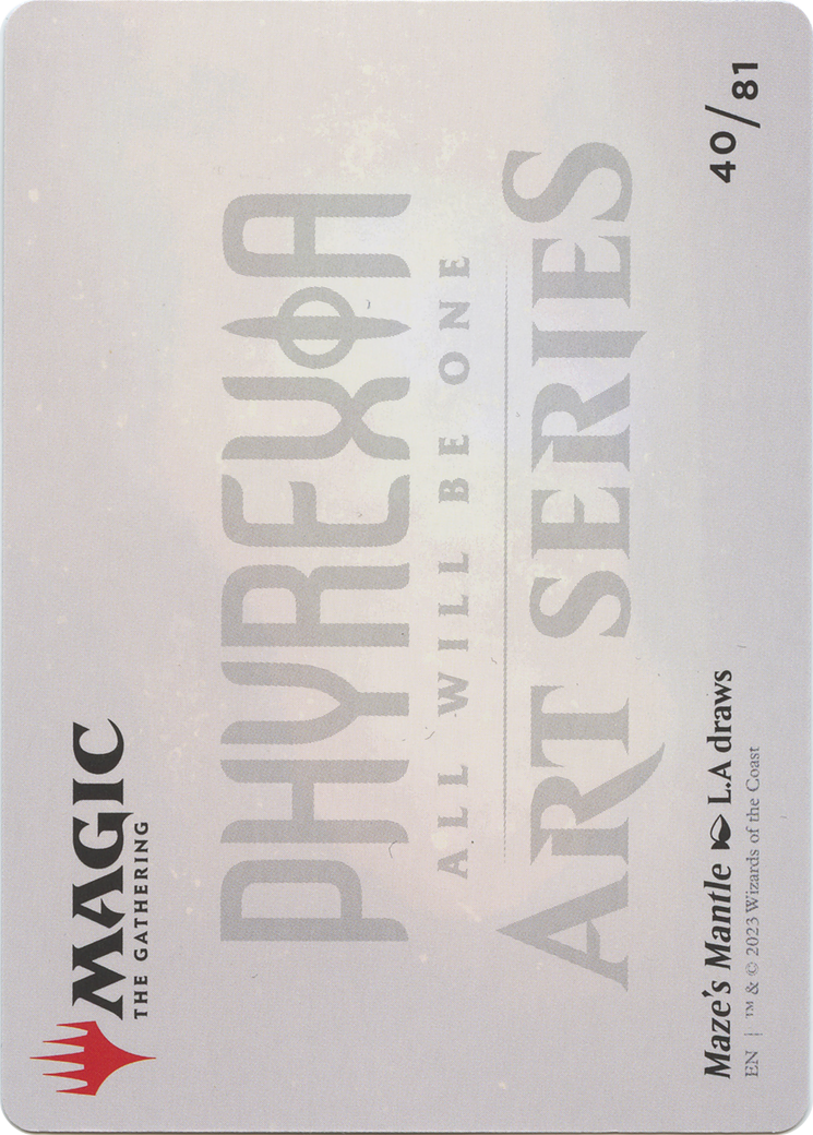 Maze's Mantle // Maze's Mantle (AONE-040) - Phyrexia: All Will Be One Art Series (Borderless) Foil - Premium MTG Single from Wizards of the Coast - Just $0! Shop now at Game Crave Tournament Store