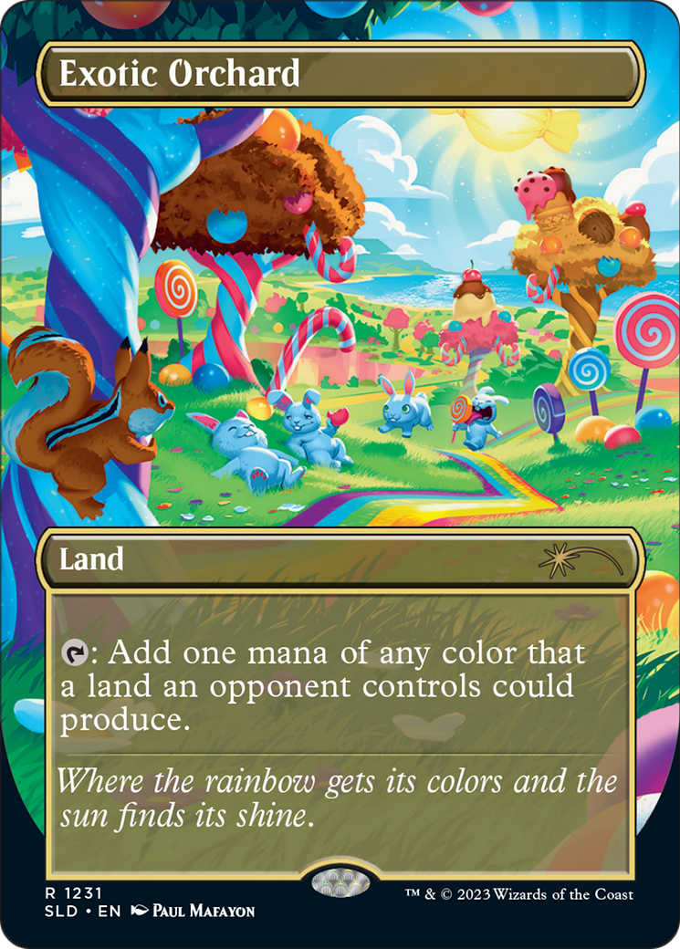 Exotic Orchard (SLD-1231) - Secret Lair Drop (Borderless) Foil - Premium MTG Single from Wizards of the Coast - Just $10.48! Shop now at Game Crave Tournament Store