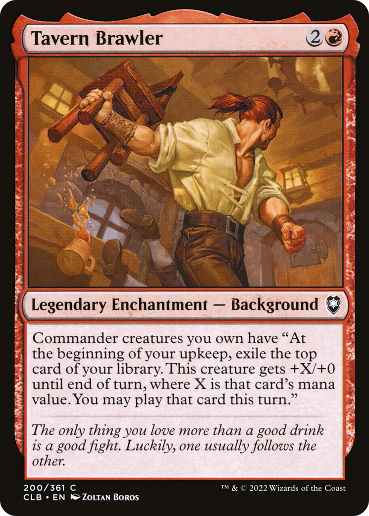 Tavern Brawler (CLB-200) - Commander Legends: Battle for Baldur's Gate - Premium MTG Single from Wizards of the Coast - Just $0.08! Shop now at Game Crave Tournament Store