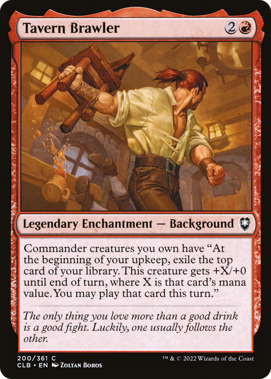 Tavern Brawler (CLB-200) - Commander Legends: Battle for Baldur's Gate - Premium MTG Single from Wizards of the Coast - Just $0.08! Shop now at Game Crave Tournament Store