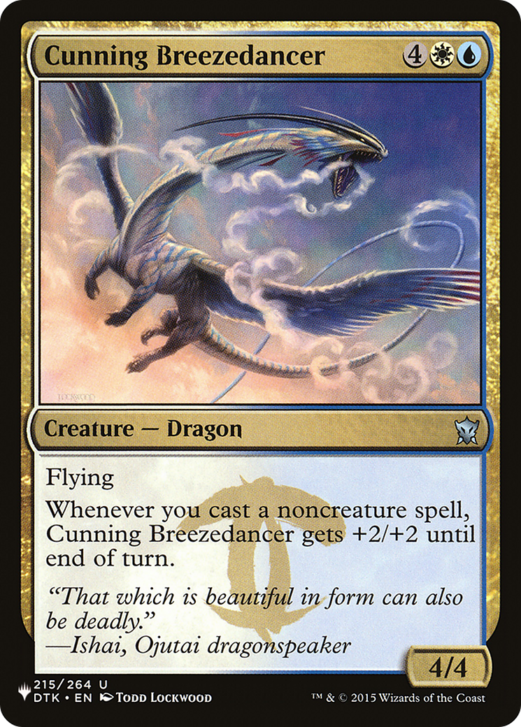 Cunning Breezedancer (PLIST-1279) - The List - Premium MTG Single from Wizards of the Coast - Just $0.08! Shop now at Game Crave Tournament Store