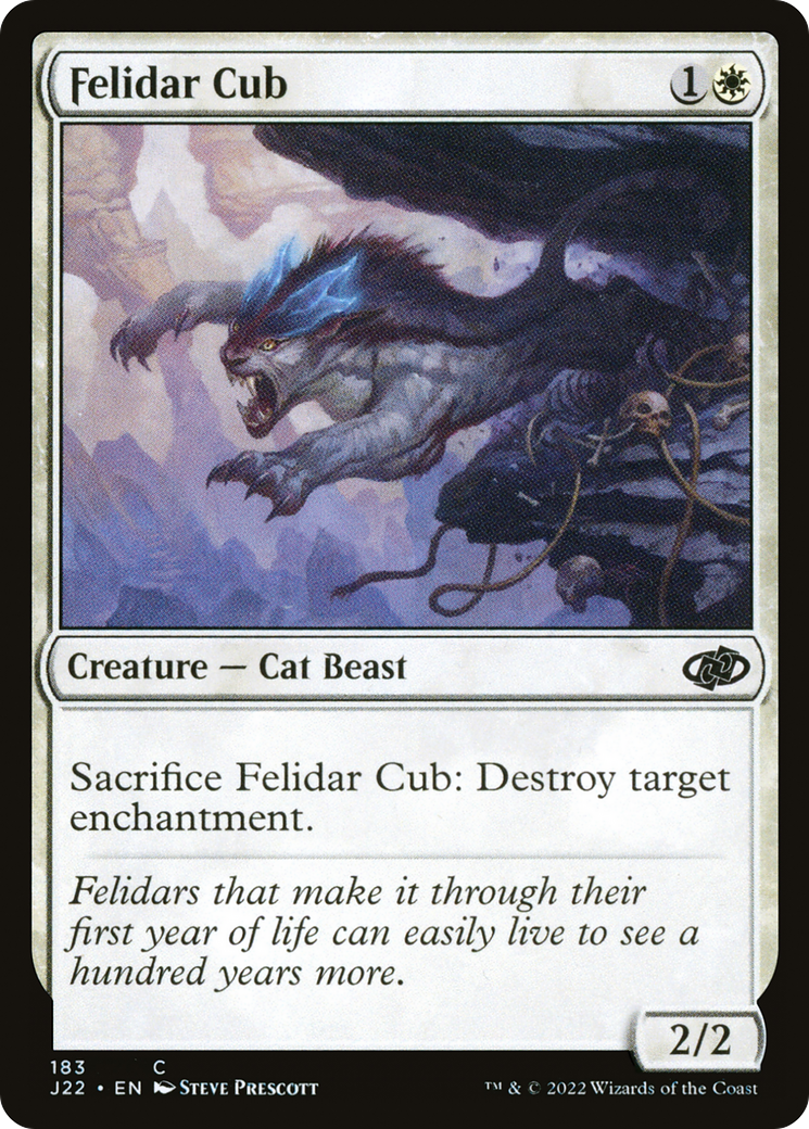 Felidar Cub (J22-183) - Jumpstart 2022 - Premium MTG Single from Wizards of the Coast - Just $0.08! Shop now at Game Crave Tournament Store