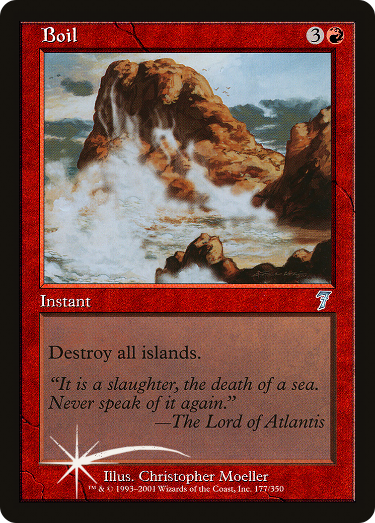 Boil (7ED-177★) - Seventh Edition Foil - Premium MTG Single from Wizards of the Coast - Just $10.80! Shop now at Game Crave Tournament Store