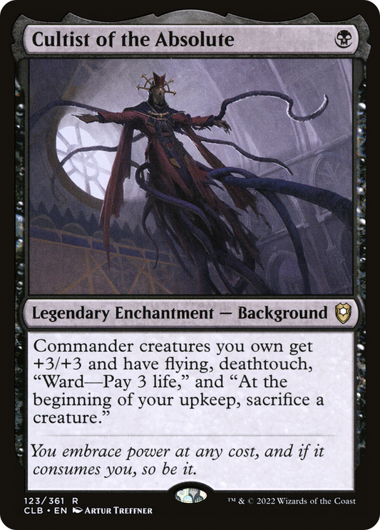 Cultist of the Absolute (CLB-123) - Commander Legends: Battle for Baldur's Gate - Premium MTG Single from Wizards of the Coast - Just $0.08! Shop now at Game Crave Tournament Store