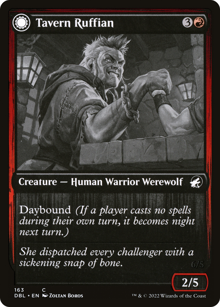 Tavern Ruffian // Tavern Smasher (DBL-163) - Innistrad: Double Feature: (Double Faced Transform) - Premium MTG Single from Wizards of the Coast - Just $0.21! Shop now at Game Crave Tournament Store
