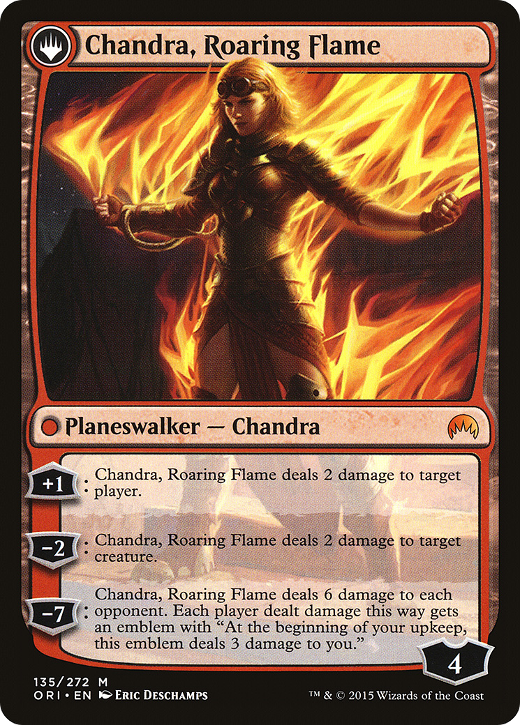 Chandra, Fire of Kaladesh // Chandra, Roaring Flame (ORI-135) - Magic Origins: (originpwdfc) - Premium MTG Single from Wizards of the Coast - Just $2.15! Shop now at Game Crave Tournament Store