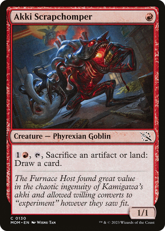 Akki Scrapchomper (MOM-130) - March of the Machine - Premium MTG Single from Wizards of the Coast - Just $0.08! Shop now at Game Crave Tournament Store
