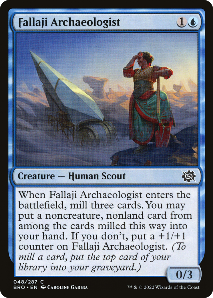 Fallaji Archaeologist (BRO-048) - The Brothers' War - Premium MTG Single from Wizards of the Coast - Just $0.09! Shop now at Game Crave Tournament Store