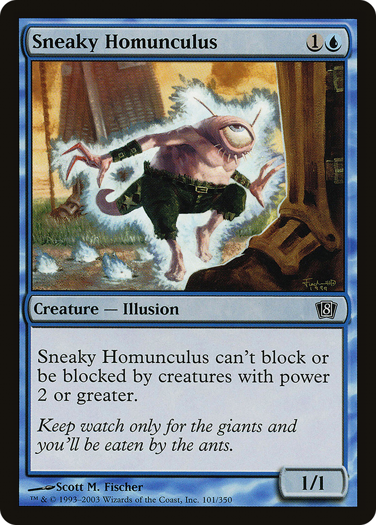 Sneaky Homunculus (8ED-101★) - Eighth Edition Foil - Premium MTG Single from Wizards of the Coast - Just $0.08! Shop now at Game Crave Tournament Store