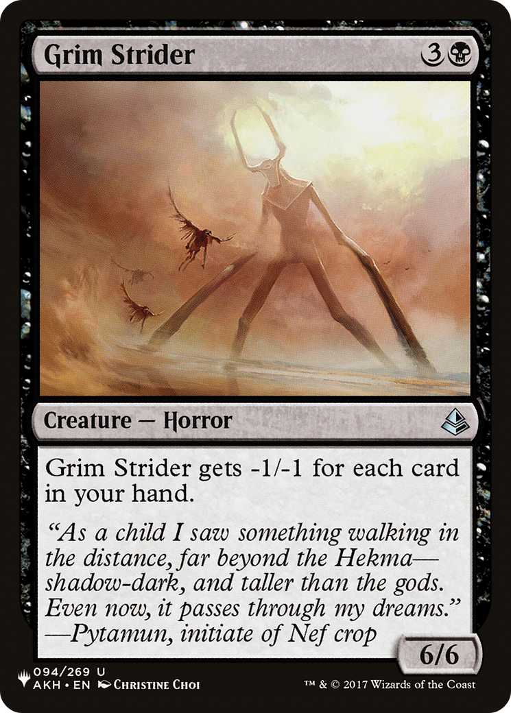 Grim Strider (PLIST-1120) - The List - Premium MTG Single from Wizards of the Coast - Just $0.08! Shop now at Game Crave Tournament Store