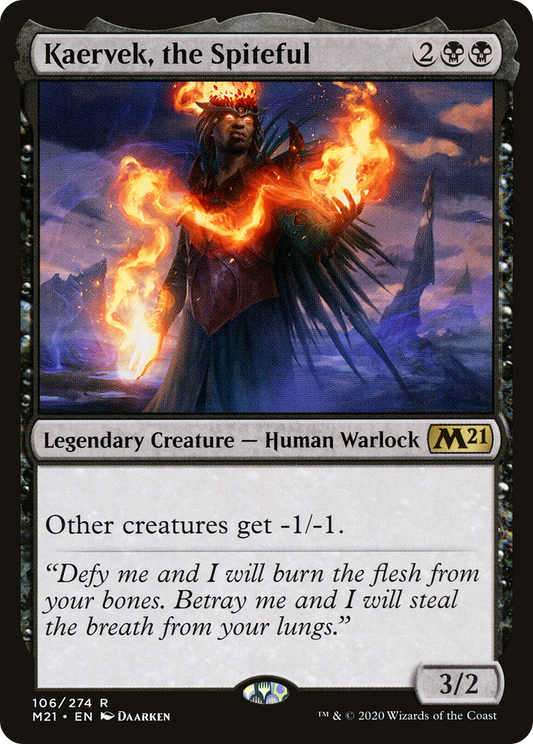 Kaervek, the Spiteful (M21-106) - Core Set 2021 - Premium MTG Single from Wizards of the Coast - Just $0.25! Shop now at Game Crave Tournament Store