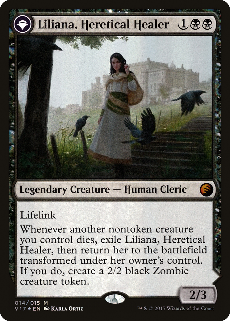 Liliana, Heretical Healer // Liliana, Defiant Necromancer (V17-014) - From the Vault: Transform: (originpwdfc) Foil - Premium MTG Single from Wizards of the Coast - Just $2.09! Shop now at Game Crave Tournament Store