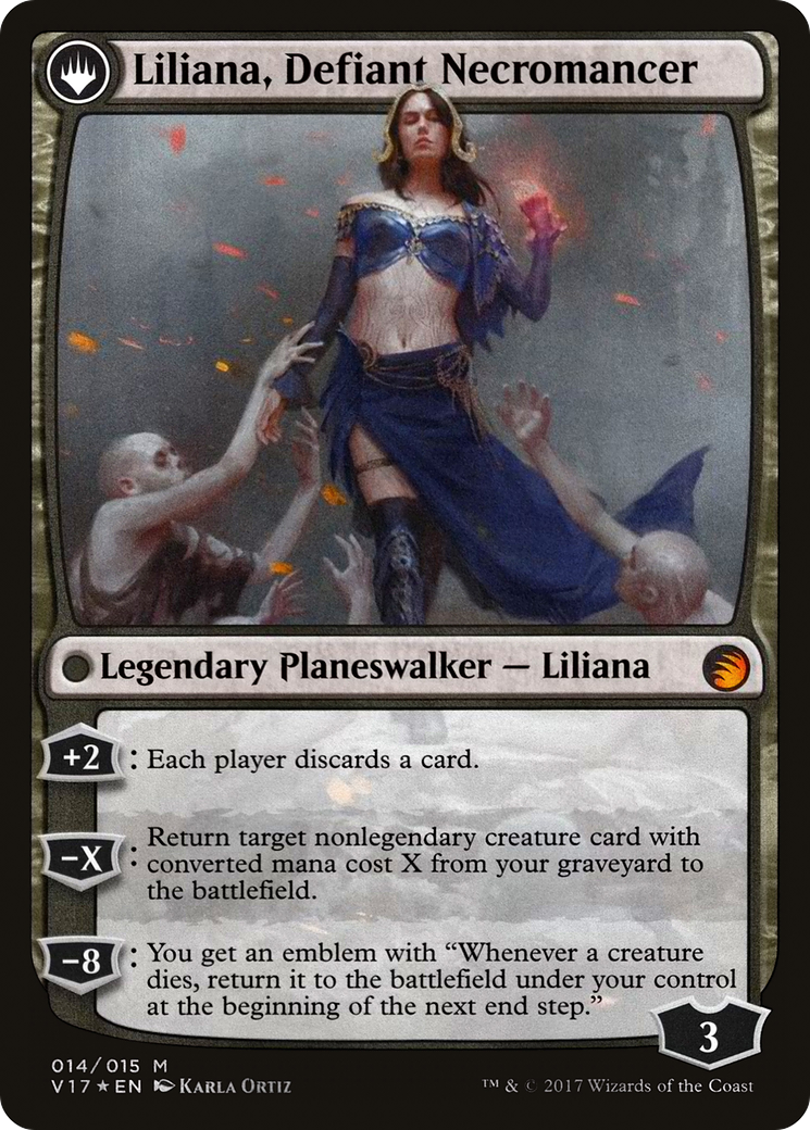 Liliana, Heretical Healer // Liliana, Defiant Necromancer (V17-014) - From the Vault: Transform: (originpwdfc) Foil - Premium MTG Single from Wizards of the Coast - Just $2.09! Shop now at Game Crave Tournament Store
