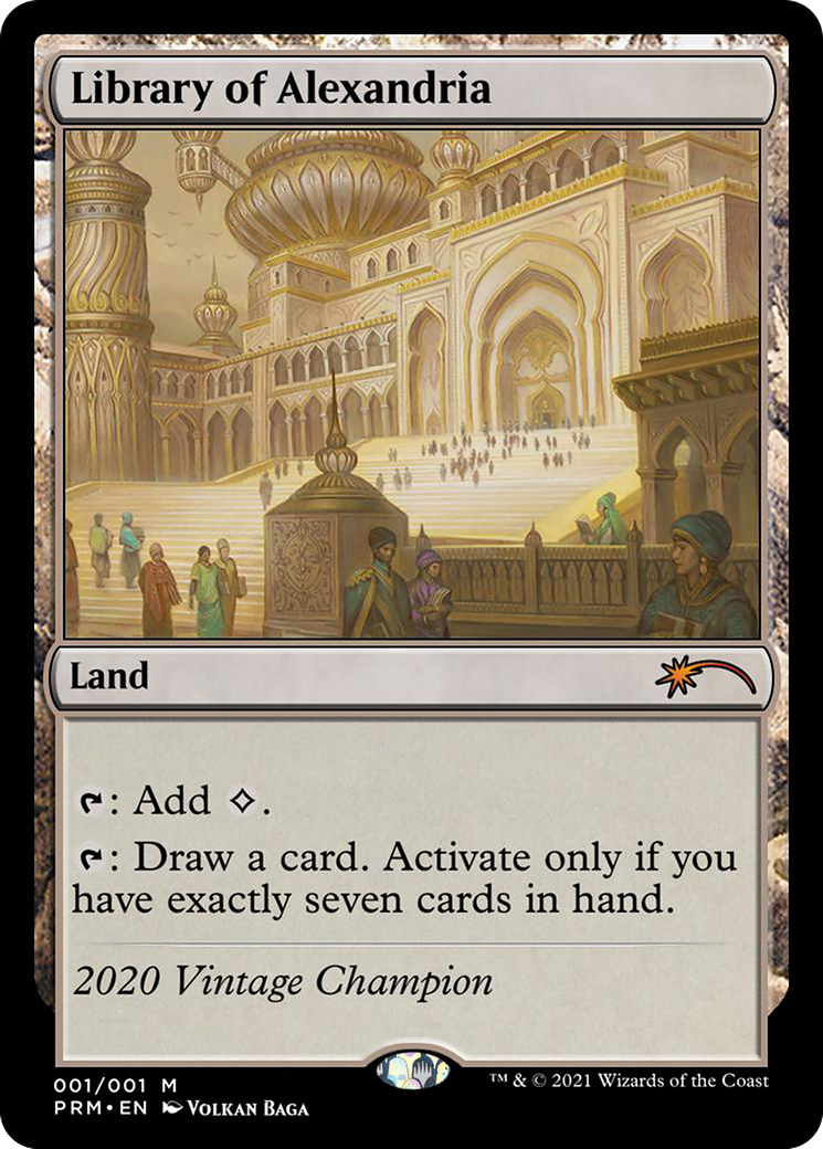 Library of Alexandria (OVNT-2020B) - Vintage Championship - Premium MTG Single from Wizards of the Coast - Just $0! Shop now at Game Crave Tournament Store