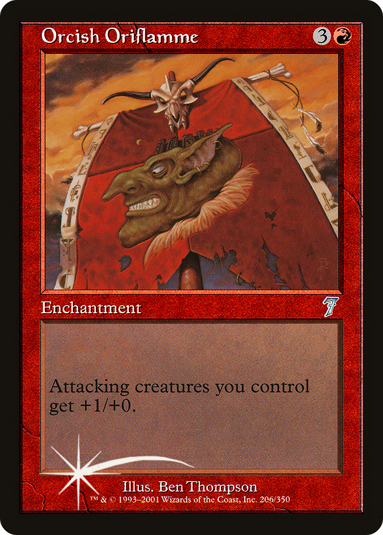 Orcish Oriflamme (7ED-206★) - Seventh Edition Foil - Premium MTG Single from Wizards of the Coast - Just $1.38! Shop now at Game Crave Tournament Store