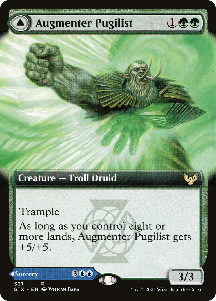 Augmenter Pugilist // Echoing Equation (STX-321) - Strixhaven: School of Mages: (Extended Art) Foil - Premium MTG Single from Wizards of the Coast - Just $0.45! Shop now at Game Crave Tournament Store