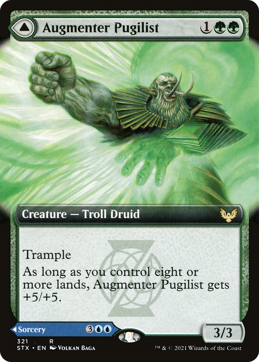 Augmenter Pugilist // Echoing Equation (STX-321) - Strixhaven: School of Mages: (Extended Art) Foil - Premium MTG Single from Wizards of the Coast - Just $0.45! Shop now at Game Crave Tournament Store