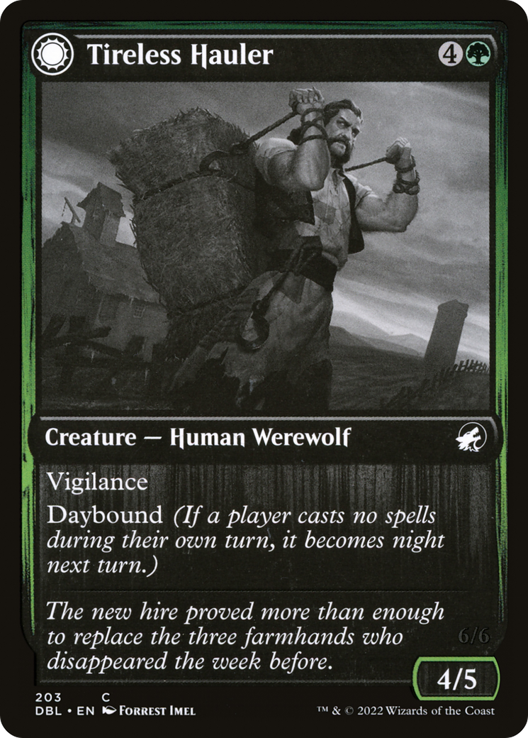 Tireless Hauler // Dire-Strain Brawler (DBL-203) - Innistrad: Double Feature: (Double Faced Transform) - Premium MTG Single from Wizards of the Coast - Just $0.08! Shop now at Game Crave Tournament Store