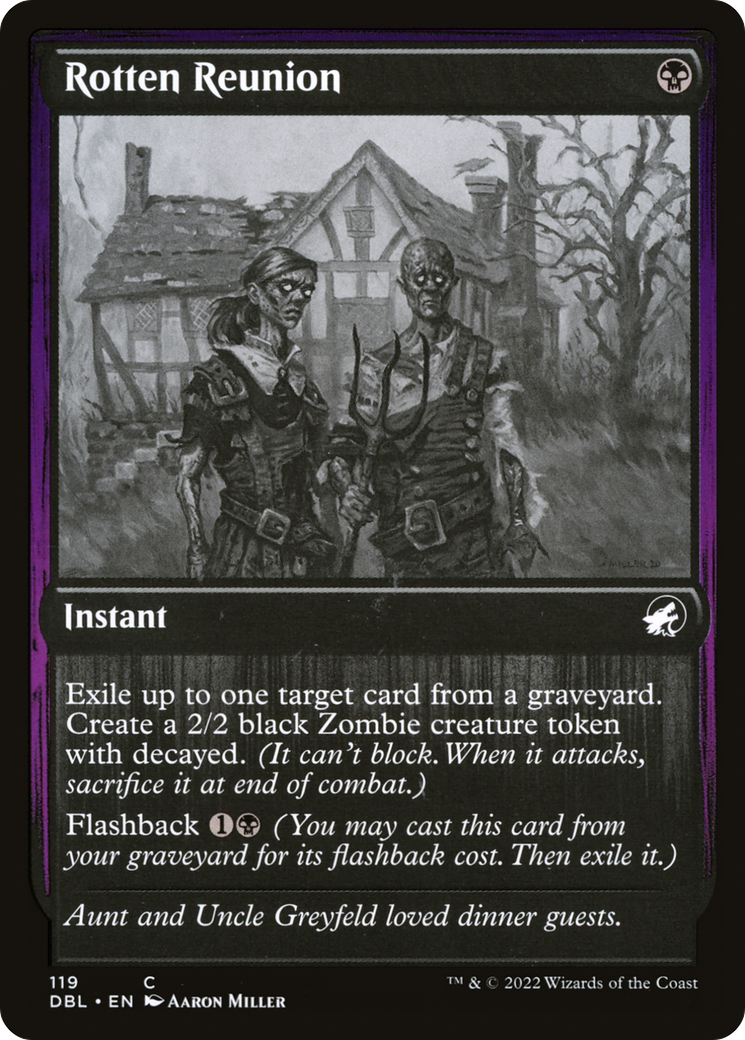 Rotten Reunion (DBL-119) - Innistrad: Double Feature - Premium MTG Single from Wizards of the Coast - Just $0.25! Shop now at Game Crave Tournament Store