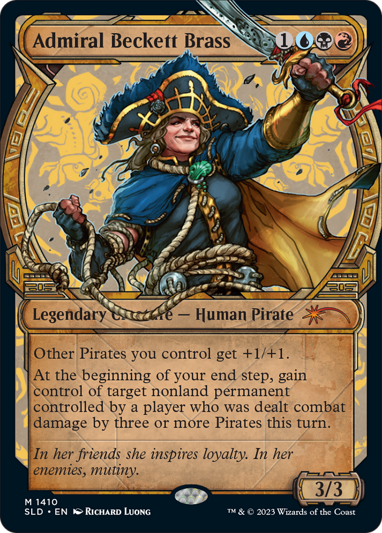 Admiral Beckett Brass (SLD-1410) - Secret Lair Drop: (Showcase) Foil - Premium MTG Single from Wizards of the Coast - Just $4.20! Shop now at Game Crave Tournament Store