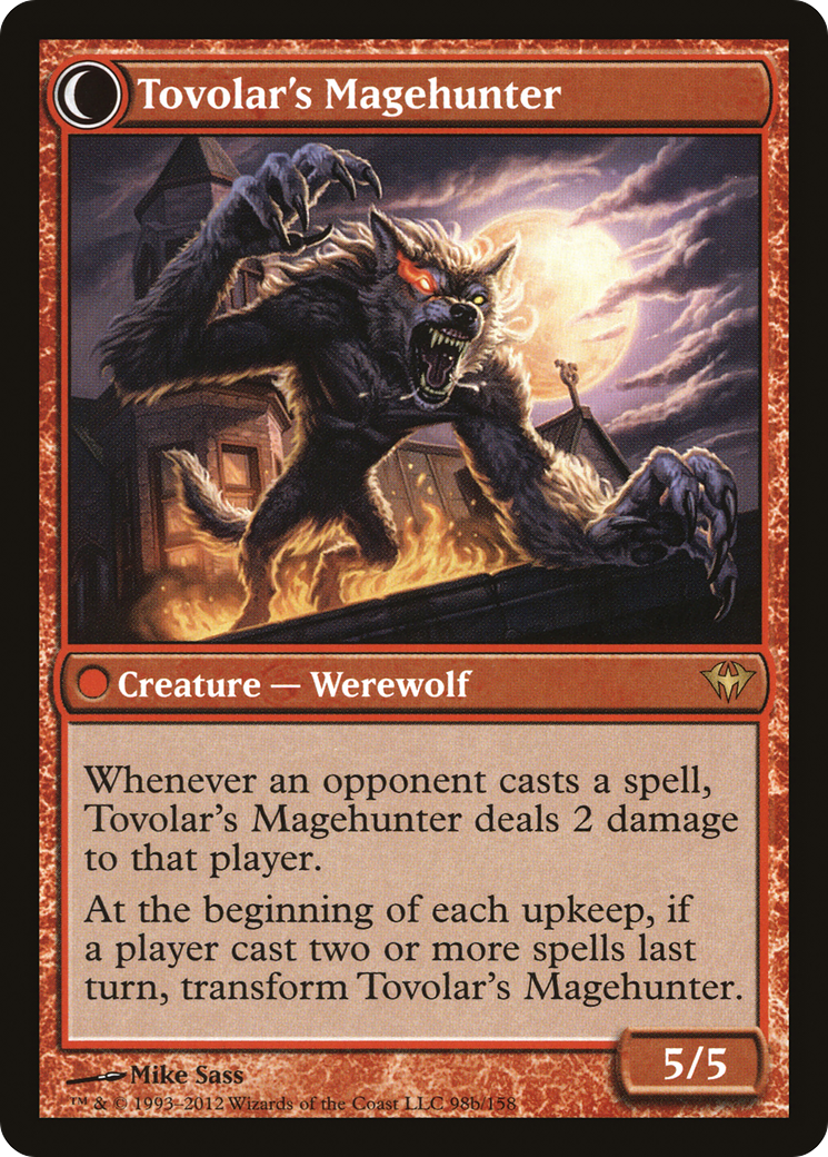 Mondronen Shaman // Tovolar's Magehunter (DKA-098) - Dark Ascension: (Double Faced Transform) - Premium MTG Single from Wizards of the Coast - Just $0.10! Shop now at Game Crave Tournament Store