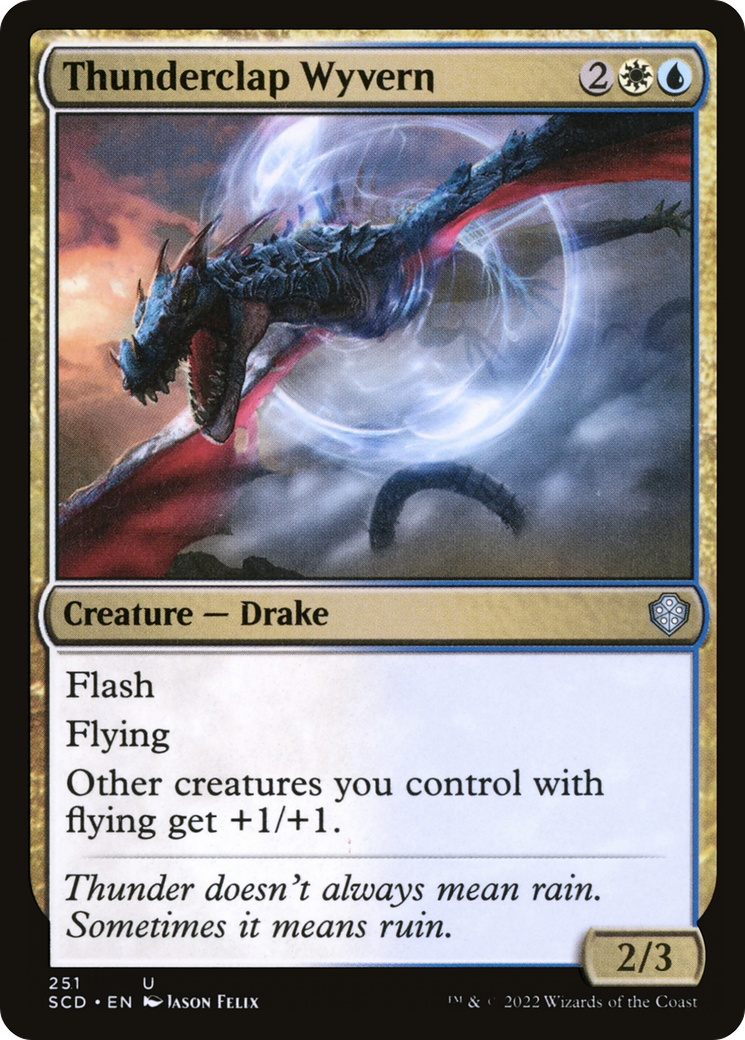 Thunderclap Wyvern (SCD-251) - Starter Commander Decks - Premium MTG Single from Wizards of the Coast - Just $0.25! Shop now at Game Crave Tournament Store