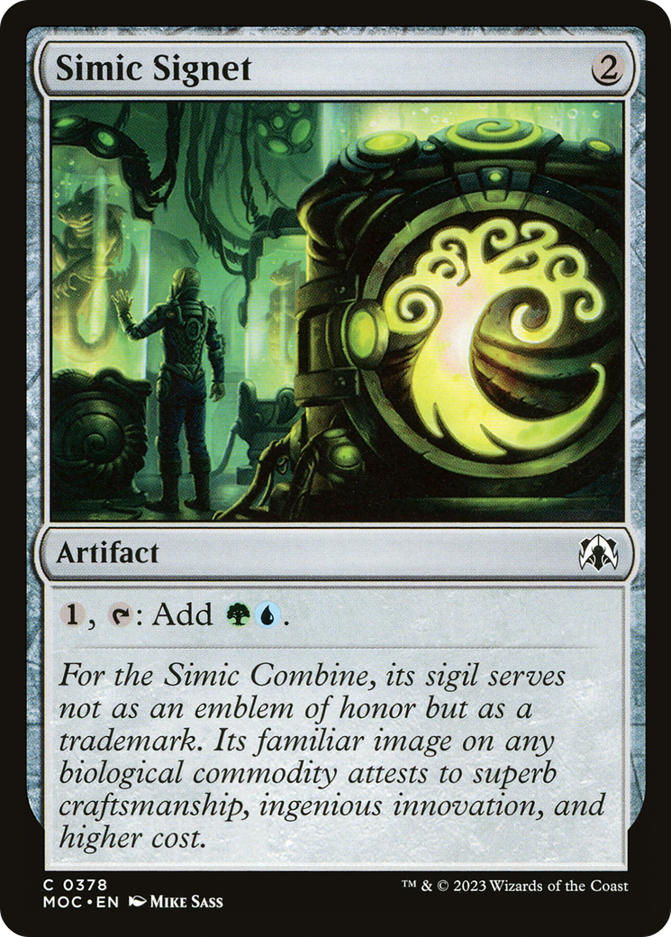 Simic Signet (MOC-378) - March of the Machine Commander - Premium MTG Single from Wizards of the Coast - Just $0.08! Shop now at Game Crave Tournament Store