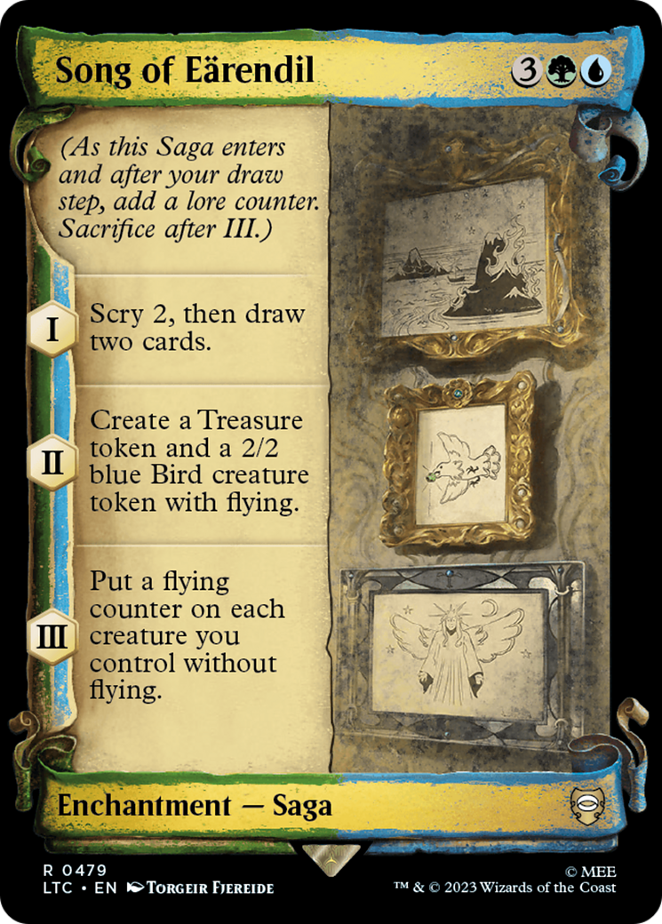 Song of Eärendil (LTC-479) - Tales of Middle-earth Commander: (Showcase) - Premium MTG Single from Wizards of the Coast - Just $0.29! Shop now at Game Crave Tournament Store