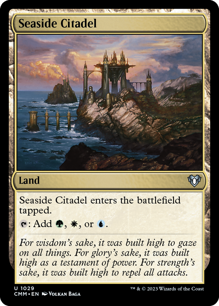 Seaside Citadel (CMM-1029) - Commander Masters - Premium MTG Single from Wizards of the Coast - Just $0.76! Shop now at Game Crave Tournament Store