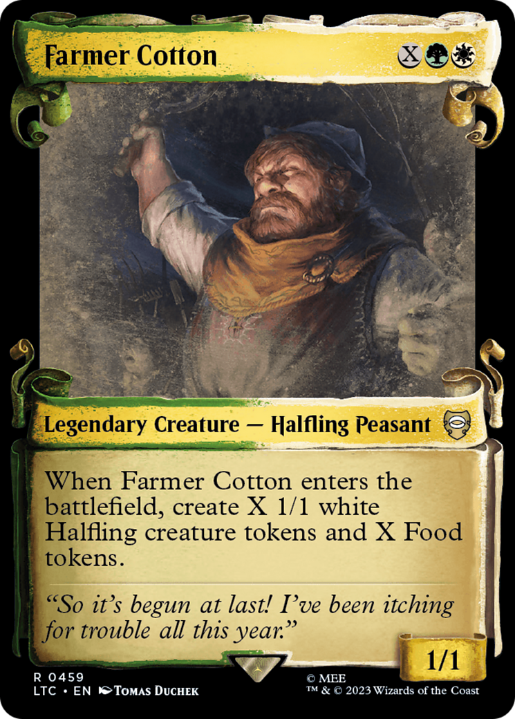 Farmer Cotton (LTC-459) - Tales of Middle-earth Commander: (Showcase) - Premium MTG Single from Wizards of the Coast - Just $1.35! Shop now at Game Crave Tournament Store